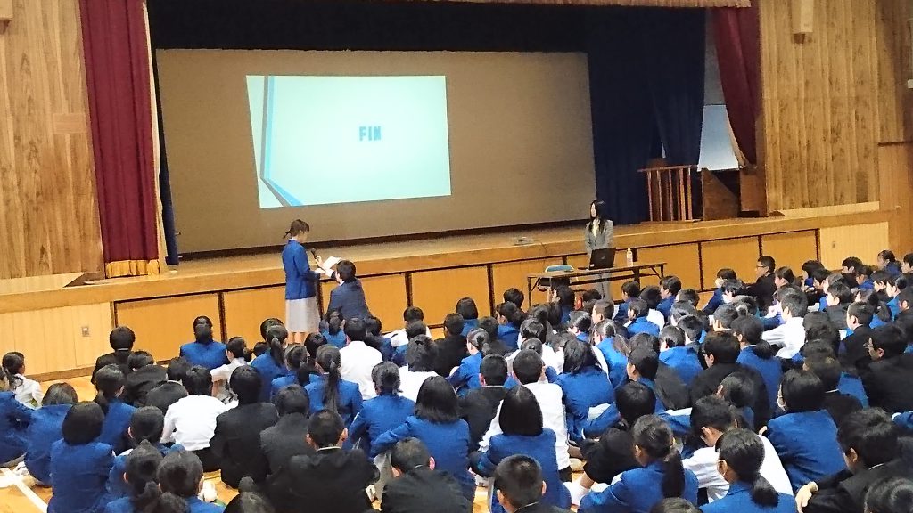 広島市立矢野中学校こころの参観日 BRPボウジョレーヌプロジェクト